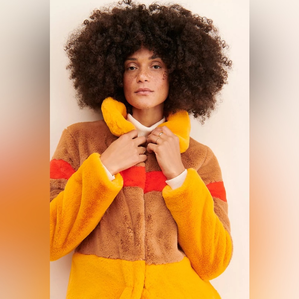 Hutch Colorblock Faux Fur Jacket - Picture 8 of 10
